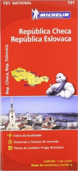 Bertrand.pt - Michelin Mapa República Checa, República Eslovaca