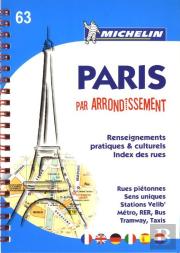 Michelin Planta París par arrondissement ''Espiral''