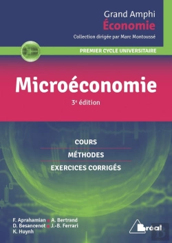 Bertrand.pt - Microéconomie ; Premier Cycle Universitaire ; Cours, Méthodes, Exercices Corrigés (3e Édition)