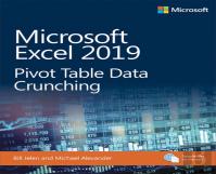 Microsoft Excel 2019 Pivot Table Data Crunching