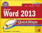 Microsoft(R) Word 2013 Quicksteps