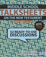 Middle School Talksheets On The New Testament, Epic Bible Stories