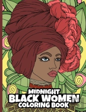 Midnight Black Women Coloring Book