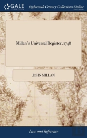 Millan'S Universal Register, 1748: Conta