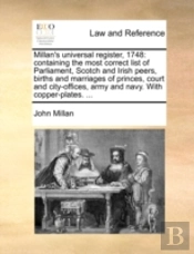 Millan'S Universal Register, 1748: Conta