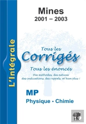 Mines Mp Physique Et Chimie 2001-2003