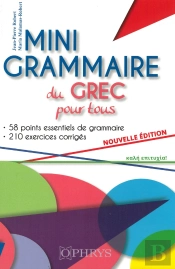 Mini Grammaire Du Grec Moderne