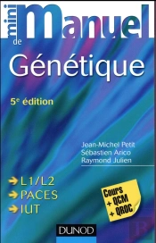 Mini Manuel ; De Génétique ; Cours + Qcm + Qroc (5e Édition)