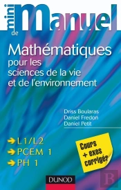 Mini Manuel : Mathématiques Pour Les Sciences De La Vie Et De L'Environnement