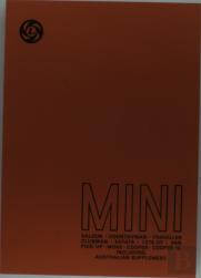 Mini Saloon, Countryman, Traveller, Clubman, Estate And 1275gt Plus Australian Supplement
