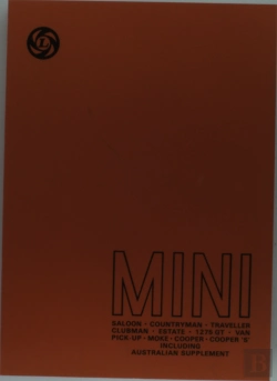 Bertrand.pt - Mini Saloon, Countryman, Traveller, Clubman, Estate And 1275gt Plus Australian Supplement