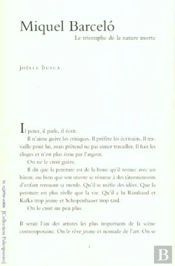 Bertrand.pt - Miquel Barceló : Le Triomphe De La Nature Morte
