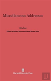 Miscellaneous Addresses