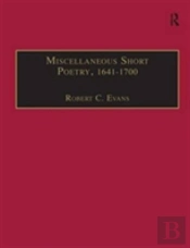 Miscellaneous Short Poetry, 1641â€“1700