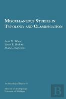 Miscellaneous Studies In Typology And Classification