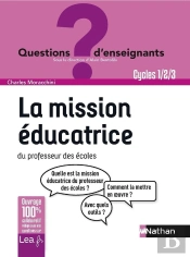 Mission Educatrice Du Professeur Des Ecoles - Questions D'Enseignants - 2018