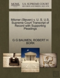 Bertrand.pt - Mitzner (Steven) V. U. S. U.S. Supreme Court Transcript Of Record With Supporting Pleadings