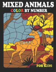 Mixed Animals Color By Number For Kids