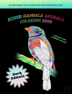 Bertrand.pt - Mixed Mandala Animals Coloring Book Dark Edition