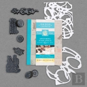 Mixed-Media Stamp, Stencil, And Storybook Set European Scripts