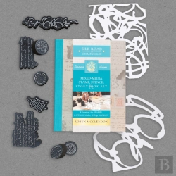 Bertrand.pt - Mixed-Media Stamp, Stencil, And Storybook Set European Scripts