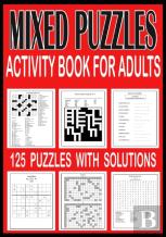 Mixed Puzzle Activity Book For Adults
