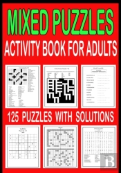 Mixed Puzzle Activity Book For Adults
