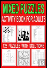 Mixed Puzzle Activity Book For Adults