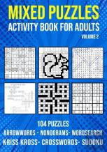 Mixed Puzzle Activity Book For Adults Volume 2