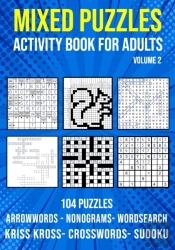 Mixed Puzzle Activity Book For Adults Volume 2