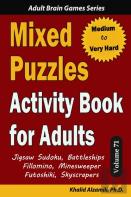 Mixed Puzzles Activity Book For Adults