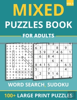Bertrand.pt - Mixed Puzzles Book For Adults - Word Search, Sudoku