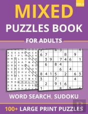 Mixed Puzzles Book For Adults - Word Search, Sudoku