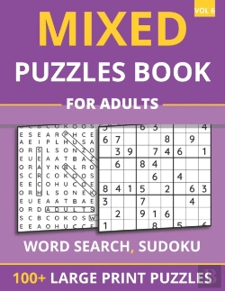 Bertrand.pt - Mixed Puzzles Book For Adults - Word Search, Sudoku