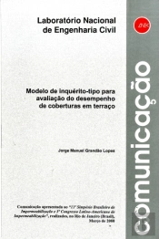 Modelo de inquérito-tipo para avaliação do desempenho de coberturas em terraço