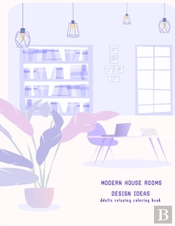 Bertrand.pt - Modern House Rooms Design Idea Relaxing Adults Coloring Book