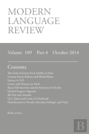 Modern Language Review (109: 4) October 2014