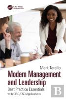 Modern Management And Leadership
