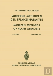 Modern Methods Of Plant Analysis / Moderne Methoden Der Pflanzenanalyse