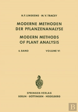 Bertrand.pt - Modern Methods Of Plant Analysis / Moderne Methoden Der Pflanzenanalyse