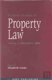 Modern Studies In Property Law - Volume 1
