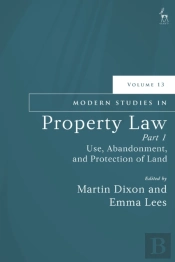 Modern Studies In Property Law, Volume 13, Part 1