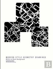 Modern Style Geometry Drawings White On Black Background By Artist Grace Divine