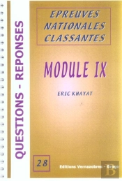 Module 9 ; Epreuves Nationales Classantes
