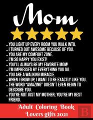Mom - Adult Coloring Book - Lovers Gifts 2021