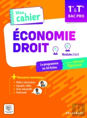 Mon Cahier D'Économie-Droit 1re, Tle Bac Pro (2025) - Pochette Élève