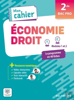 Bertrand.pt - Mon Cahier D'Économie-Droit ; 2de Bac Pro ; Pochette Élève