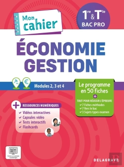 Bertrand.pt - Mon Cahier D'Économie-Gestion : 1re, Tle Bac Pro ; Pochette Élève (Édition 2026)