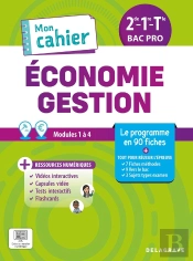 Mon Cahier D'Économie-Gestion : 2de, 1re, Tle Bac Pro ; Pochette Élève (Édition 2026)
