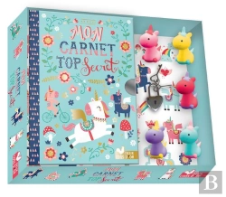 Bertrand.pt - Mon Carnet Top Secret Licornes ; Coffret Avec Mini Gommes